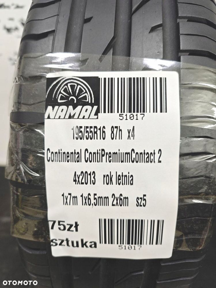 195/55R16 continental opona letnia 7mm 51017 - 11