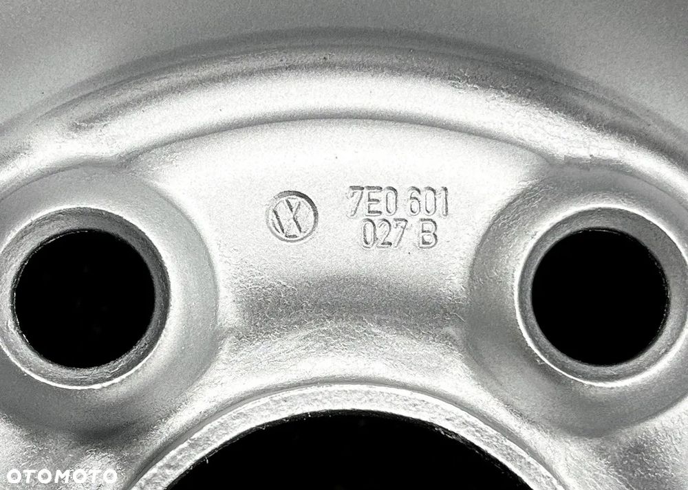 FELGI STALOWE 17 SREBRNE FELGA VW T5 LIFT T6 CARAVELLE DOKA MULTIVAN TRANSPORTER AMAROK 5x120 ET55 7Jx17H2 R17 7E0601027B - 8