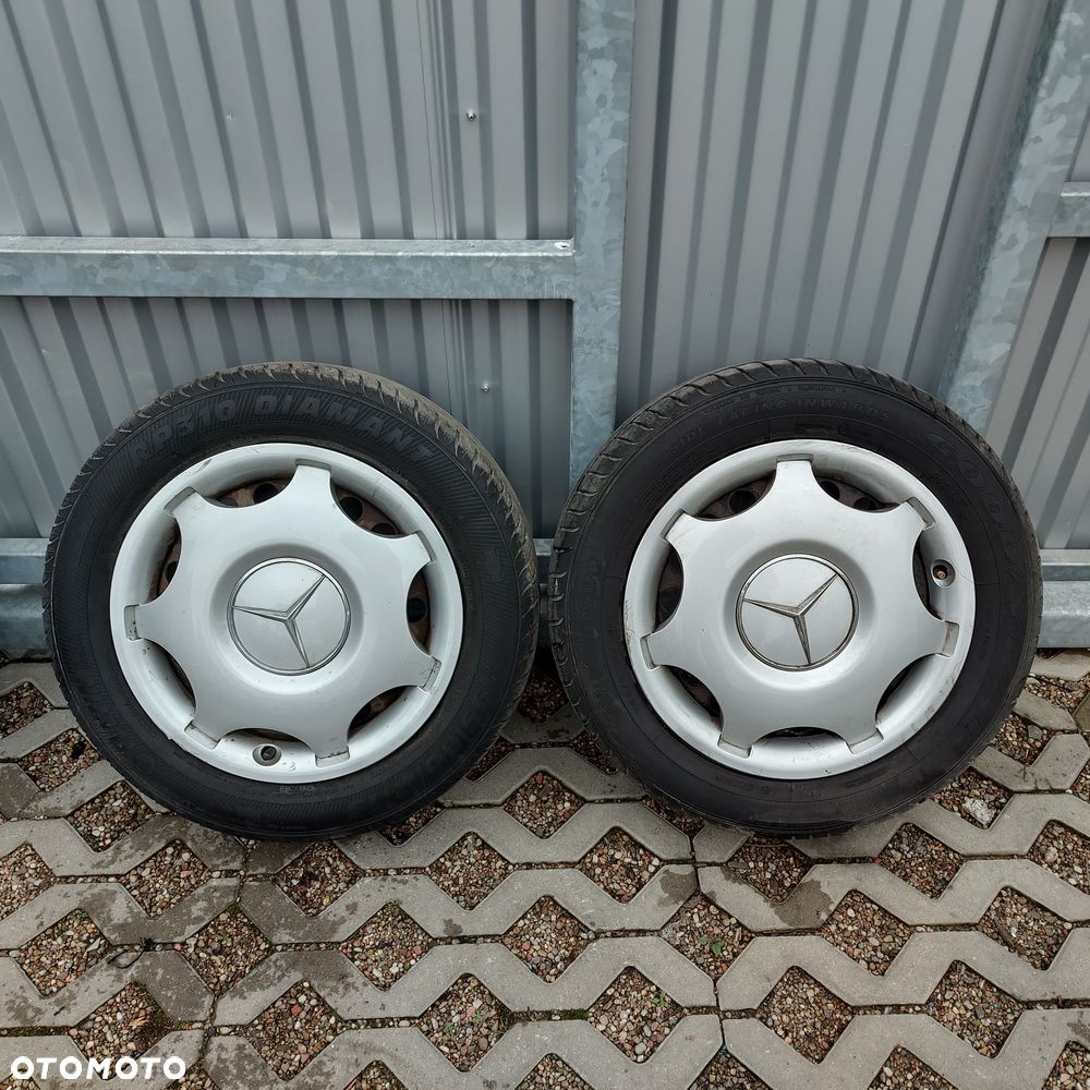 KOLA 15 STALOWE KOLPAKI OPONY LETNIE KOMPLET MERCEDES C W203 ORYGINAL DEMONTAZ 195/60 R15 - 4