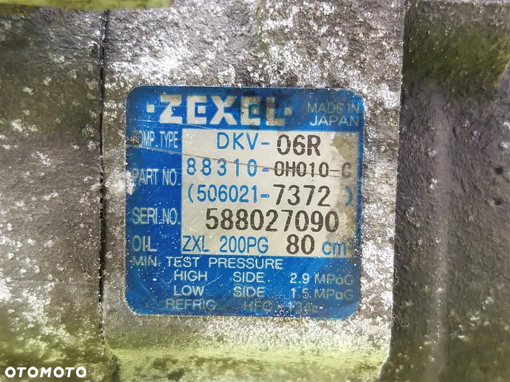 Sprężarka klimatyzacji KOMPRESOR Toyota Aygo  I 2005-2008 1.0 B 68KM  ZEXEL - 6