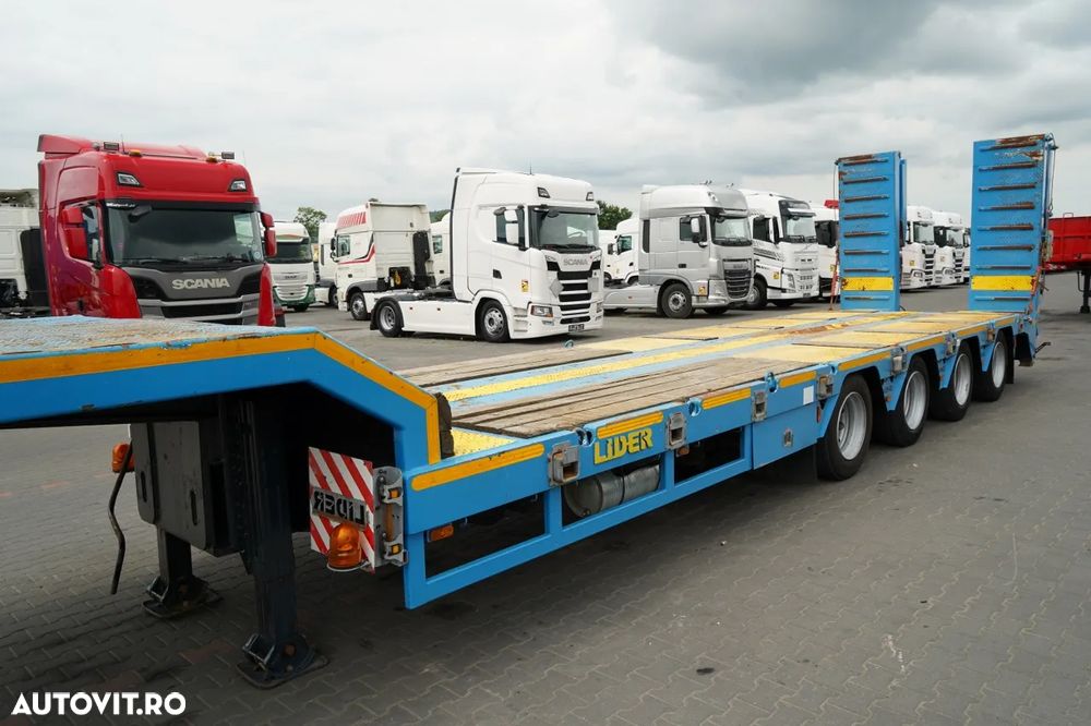 Lider CAMIOANĂ LEADER CU GĂRTĂ JOS / LĂȚITĂ / 4 AXE / AXE DE DIRECȚIE / MASĂ NETĂ AUTOMĂTĂ: 60.000 KG / IMPORTATĂ - 11