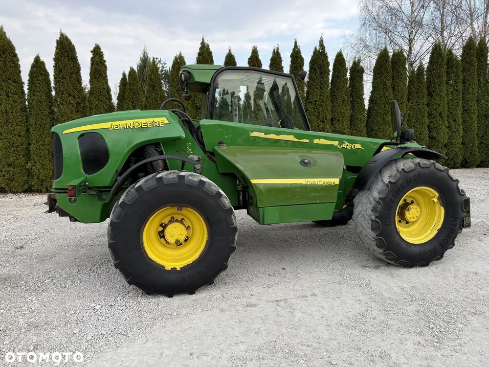 John Deere 3420 / TELESKOPOWA / 7 METRÓW / SZYBKA I MOCNA / BEZ DPF I ADBLUE / SPROWADZONA Z NIEMIEC / ŁADNIE UTRZYMANA / ORYGINAŁ / KLIMA / 33.7 26.6 42.7 38.7 531-70 532-70 735 741 634 3400 - 10