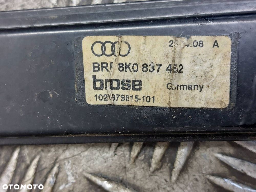 MECHANIZM PODNOŚNIK SZYBY LEWY PRZÓD PRAWY PRZÓD AUDI A4 B8 8K0959801 - 8
