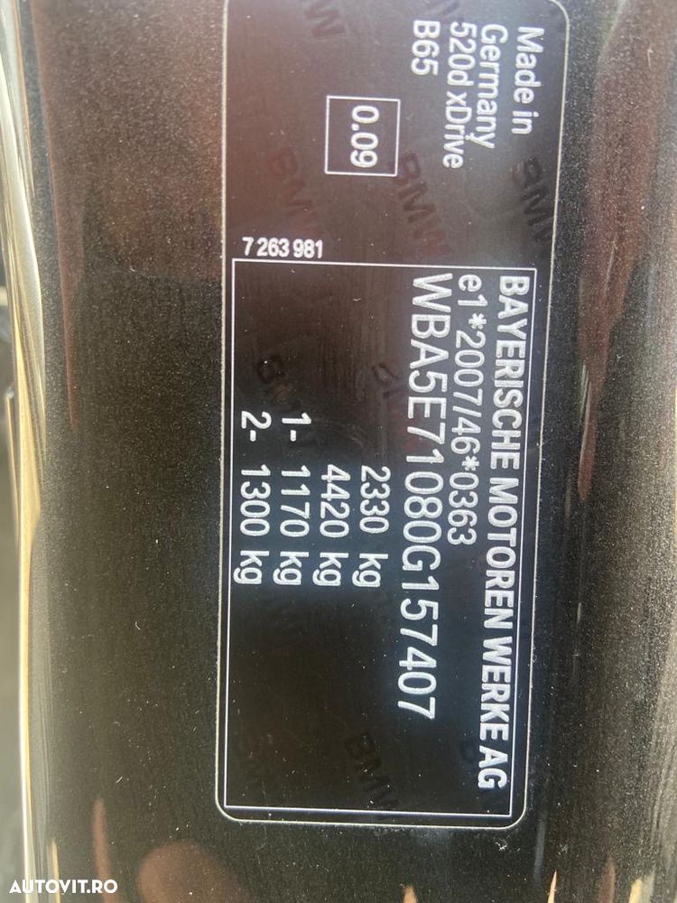 BMW Seria 5 520d xDrive AT - 15