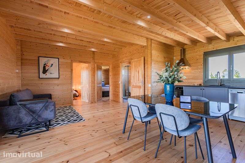Casa de Madeira 60m2 (Pinho Nórdico Maciço) - Grande imagem: 3/6