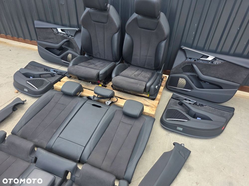 FOTEL FOTELE SKÓRA AUDI A5 8W 8W8 GRZANE MASAŻE ELEKTRYKA ALCANTARA EUROPA - 12