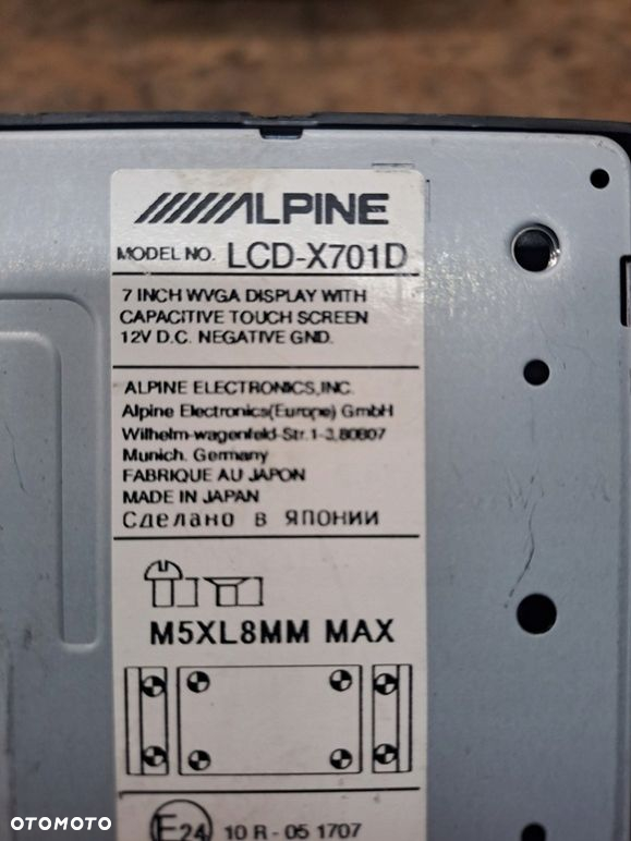 AUDI A4 B8 A5 8T Q5 8R RADIO NAWIGACJA ALPINE LCD-X701D KCX-V100-A - 7