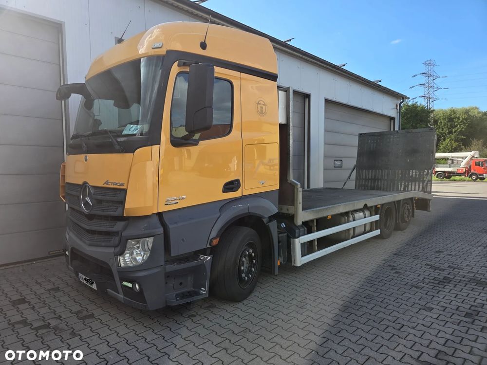 Mercedes-Benz ACTROS 2542 6x2-4 - Pomoc drogowa hydrauliczne najazdy samochód specjalny po przewozu maszyn budowlanych podnośników koszowych zwyżek pojazdów i innych BEKO THORRY ZANNER - 1