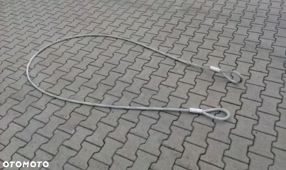 HOL Ciężarowy TIR - 5 metrów - STALOWA Lina Holownicza  BARDZO WYTRZYMAŁA 30 TON  Koparka Betoniarka - 12
