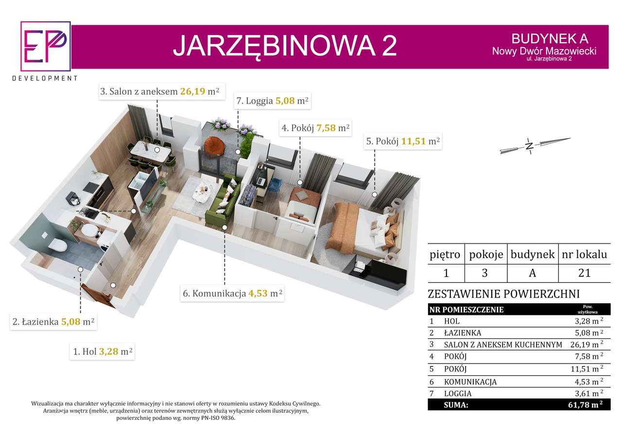 PROMOCJA JARZĘBINOWA 2! 3-POKOJOWE MIESZKANIE GOTOWE DO ODBIORU