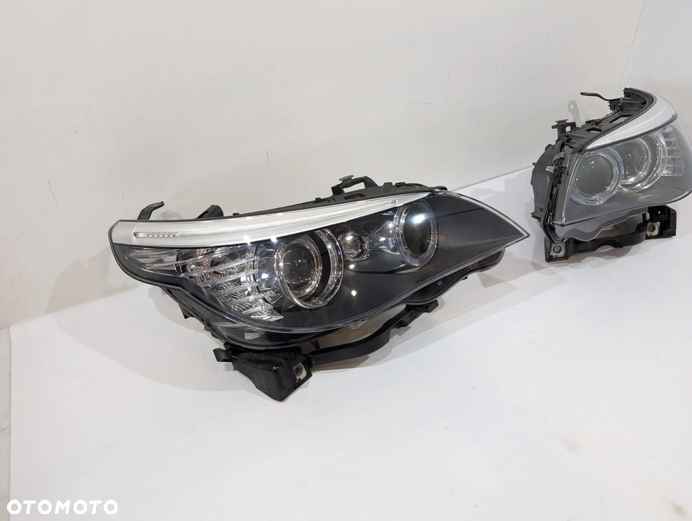 BMW E60 E61 LIFT LCI LAMPA LEWA PRAWA PRZÓD XENON 7177739 7177740 EUROPA KOMPLETNA - 3