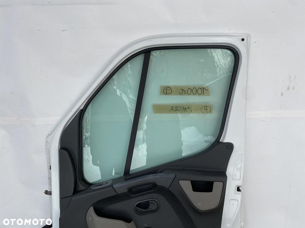 MASTER 3 MOVANO B 10- DRZWI PRZEDNIE PRAWE PRZÓD BIAŁE Z SZYBĄ I BOCZKIEM - 9