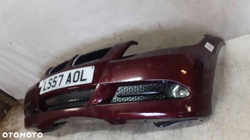 * ZDERZAK PRZÓD PRZEDNI BMW E90 E91 SERIA 3 HALOGENY BARBERA ROT METALIC BORDO WIŚNIA - 3