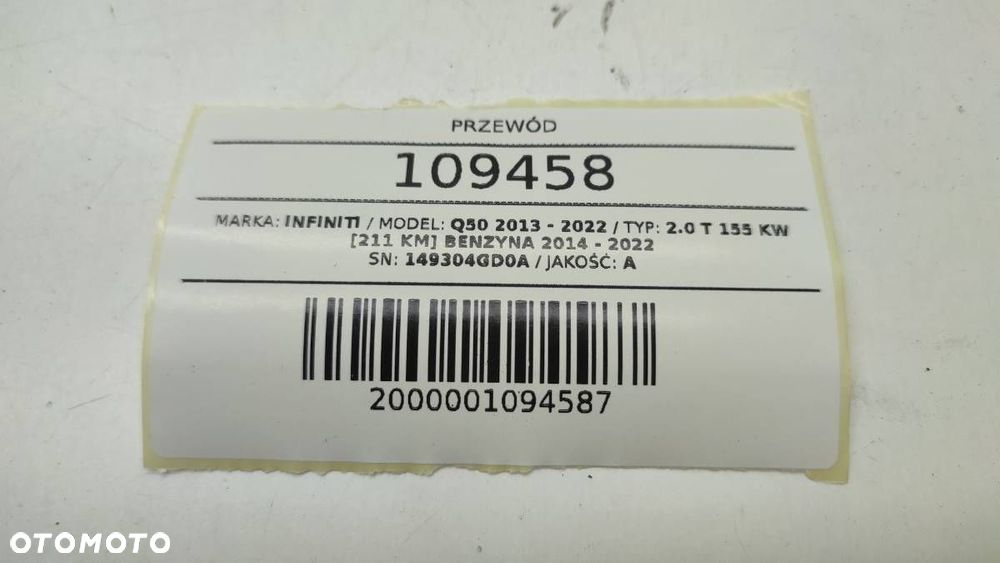 ZAWÓR PODCIŚNIENIA 149304GD0A TURBINY 2.0 T TURBO INFINITI Q50 - 6