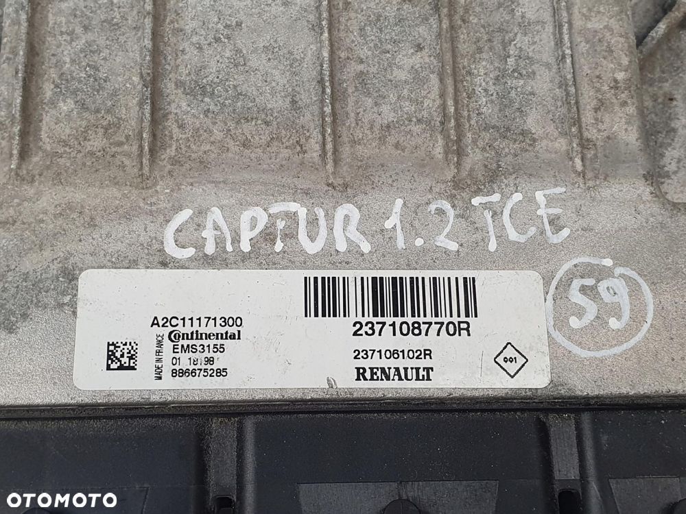 STEROWNIK SILNIKA Renault Captur I 1.2 TCe komputer 237108770R A2C11171300 - 2