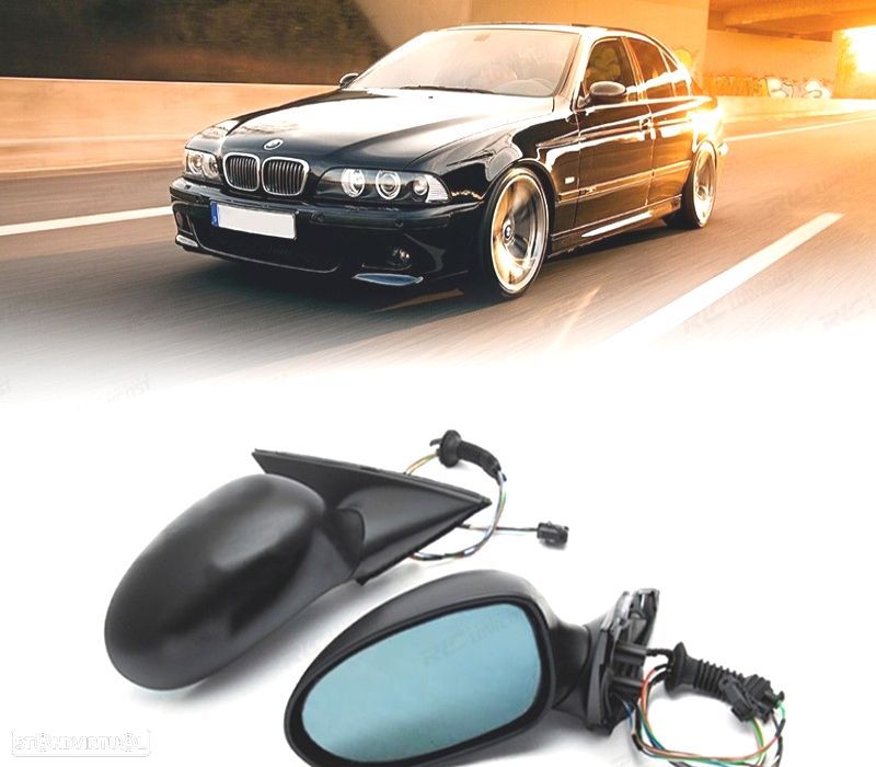 ESPELHOS RETROVISORES REBATÍVEIS BMW E39 LOOK M5 - 1