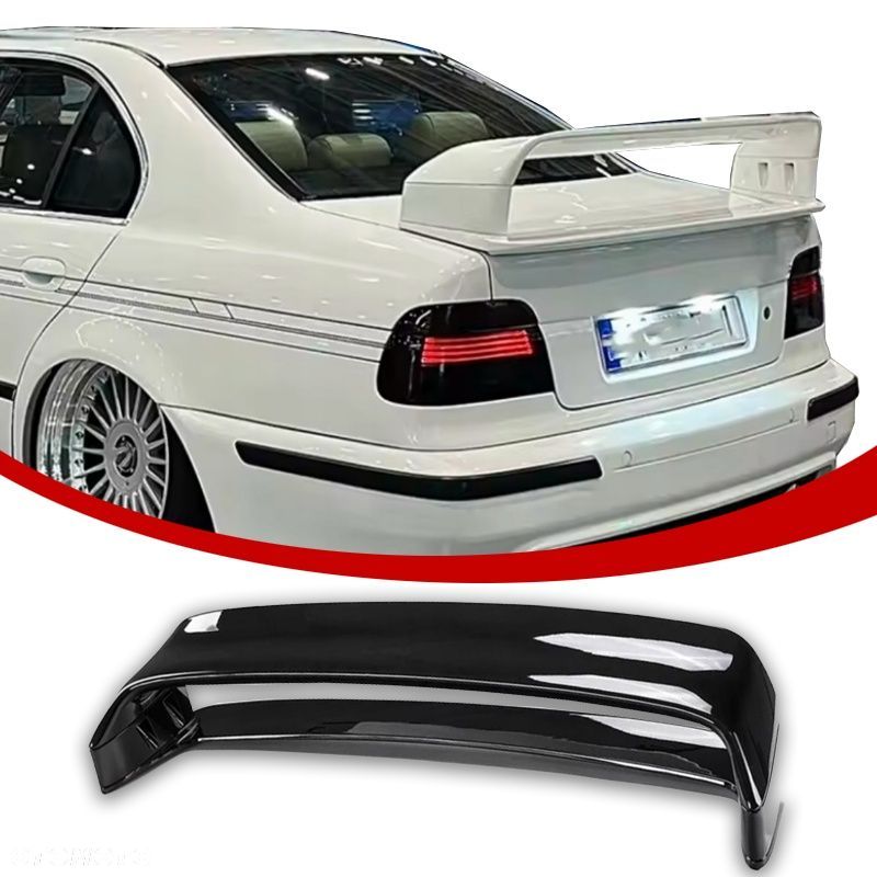 BMW E39 Lotka Spoiler Dokładka GT Class Duża Czarny Połysk - 1