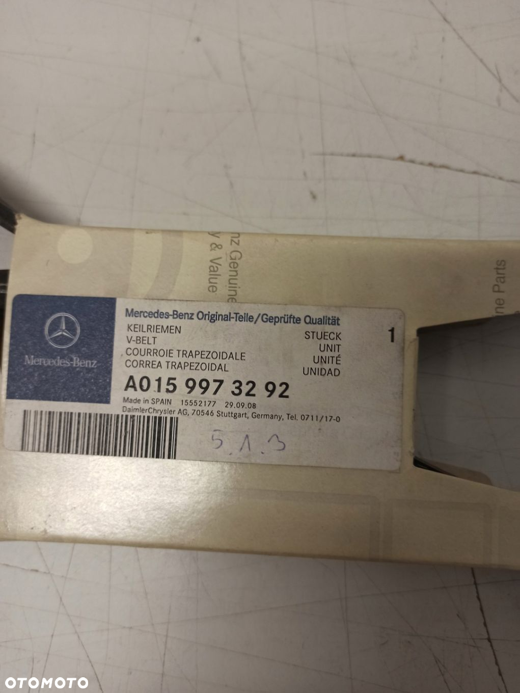 PASEK KLINOWY MERCEDES AXOR I II A0159973292 ASO ORG - 2