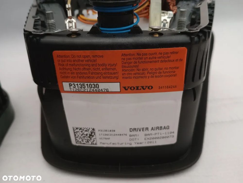 Volvo S60 II V60 I Poduszki powietrzne pasy airbag - 6