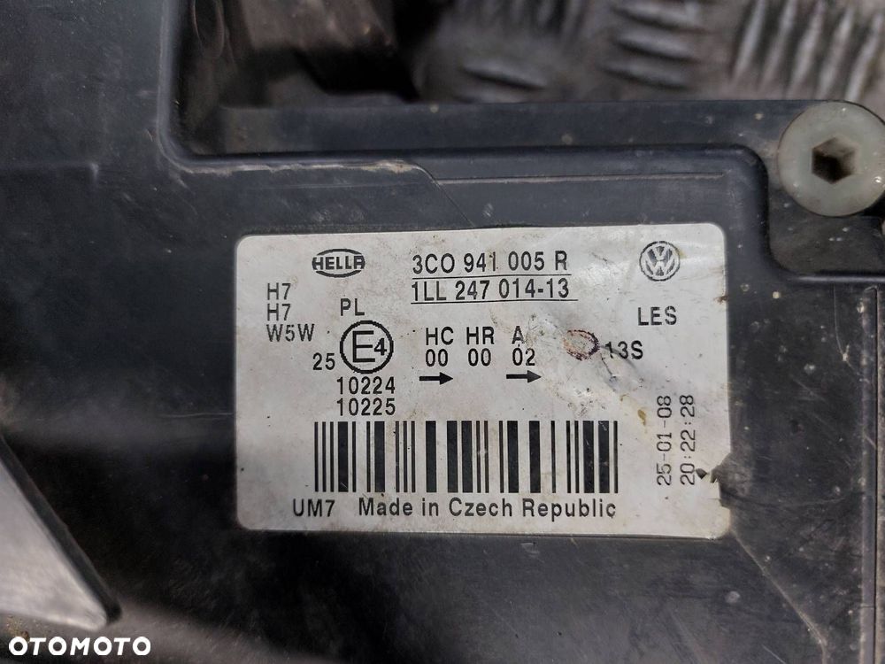 LAMPA LEWY PRZÓD + PRAWY PRZÓD PASSAT B6 EU 3C0941006R 3C0941005R - 6