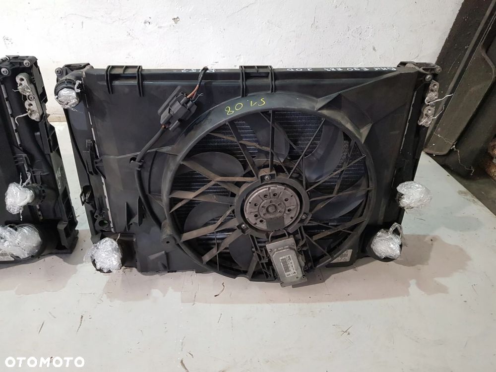 KOMPLET CHŁODNIC WENTYLATOR 7801993 BMW E87 E90 E91 2.0D - 8