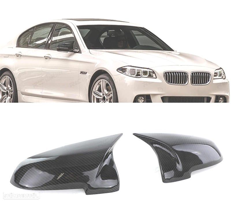 CAPAS DE ESPELHOS RETROVISORES CARBONO PARA BMW 5ER GT F07 F10 F11 F18 7ER F01 - 1