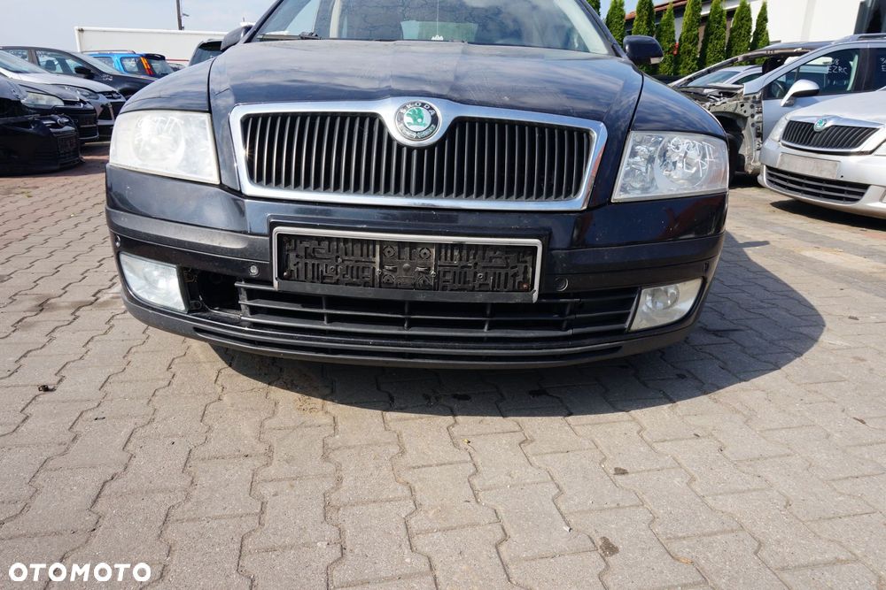 MASKA ZDERZAK BŁOTNIKI LAMPY OCTAVIA II 1Z3 9910  SKODA 2004-2008 CZARNY PRZÓD KOMPLETNY - 26