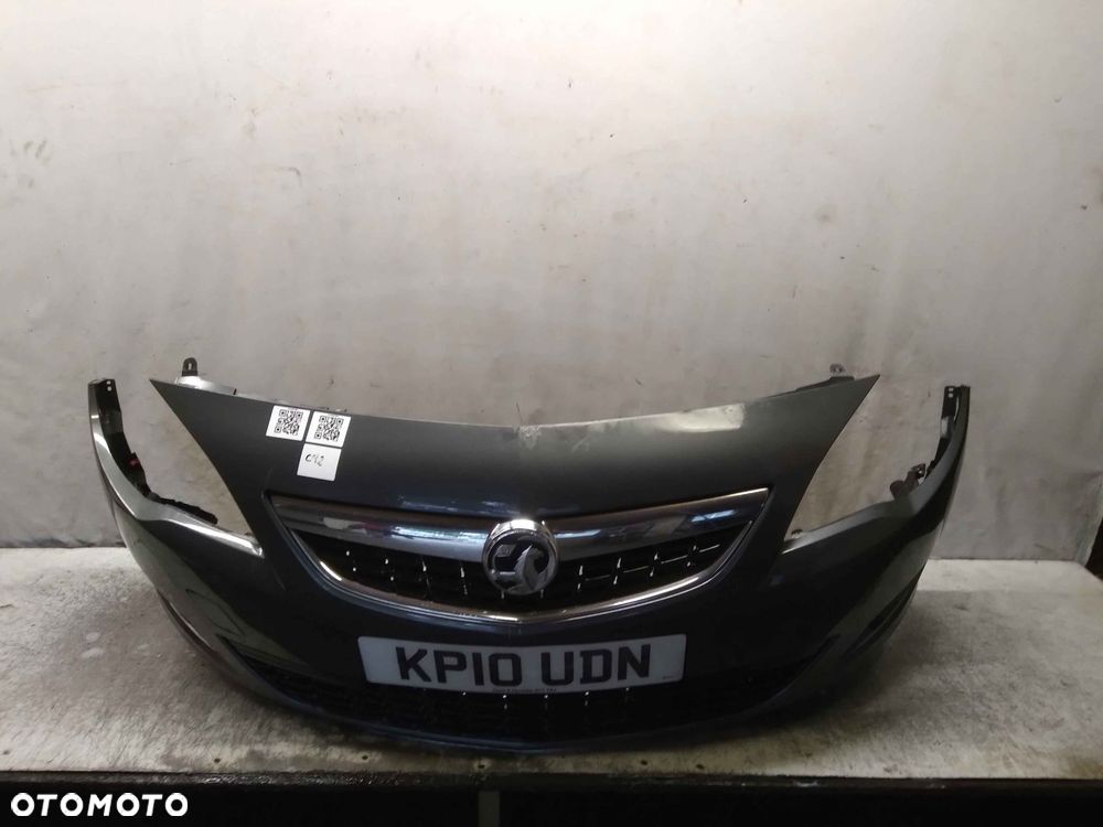 $ ZDERZAK PRZÓD PRZEDNI OPEL ASTRA J IV HALOGENY Z177 szary - 1