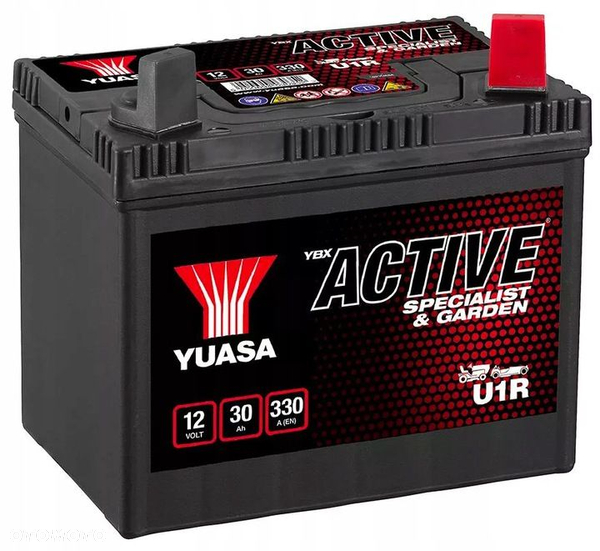 YUASA GARDEN U1R 12V 30AH 330A P+, L+  MTD Husqvarna