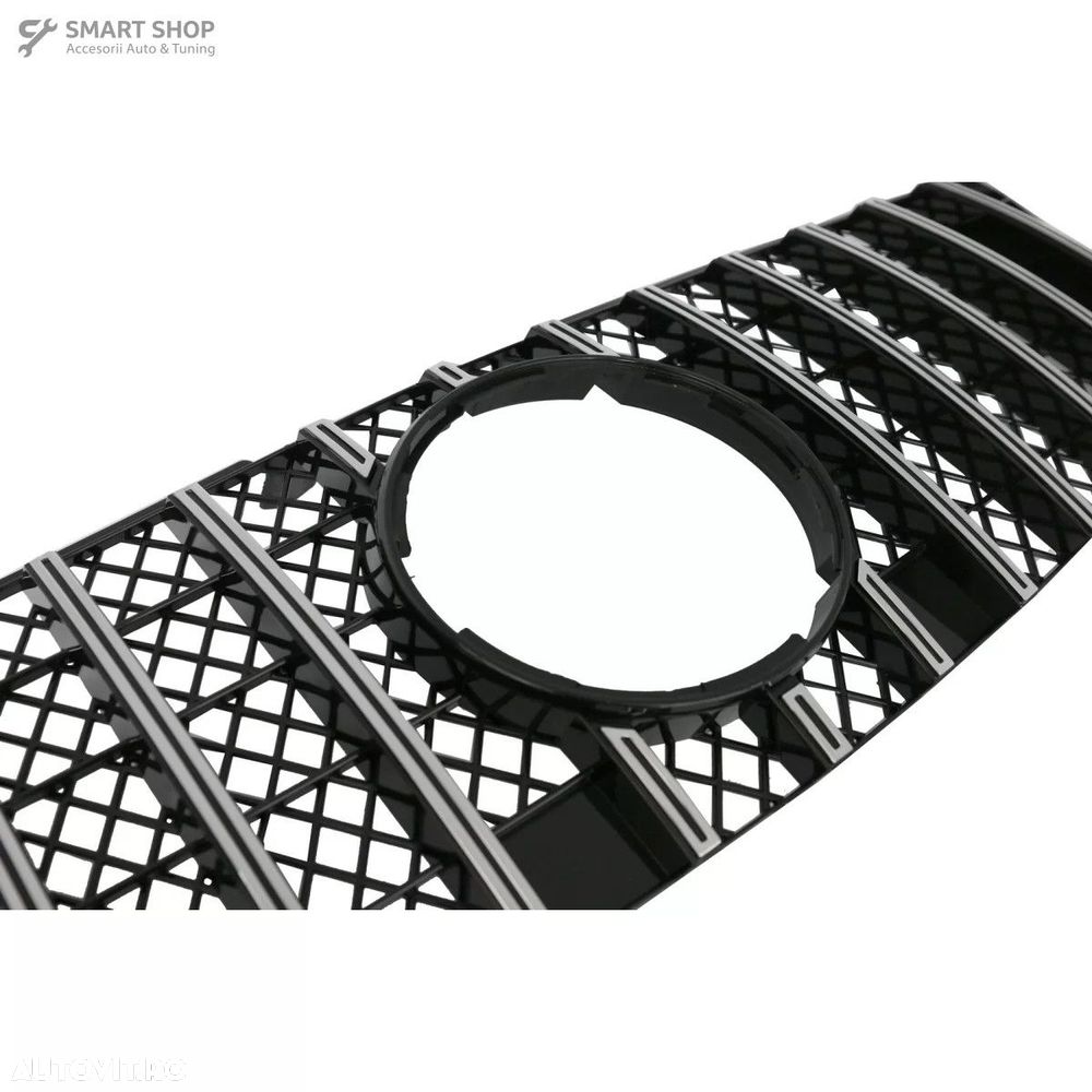 Grila centrala Mercedes ML W164 Facelift (07.2008-2011) Negru Crom GTR - 3