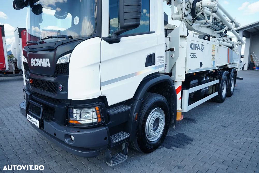 Scania P 450 XT / 6x4 / POMPĂ DE BETON CIFA K35L / ANUL 2019 / RADIOCOMANDĂ / IMPORTAT - 16
