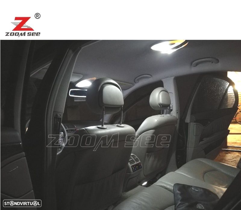 KIT COMPLETO DE 29 LÂMPADAS LED INTERIOR PARA MERCEDES E CLASE W211 E320 E350 E430 E500 E550 E63 AM - 4
