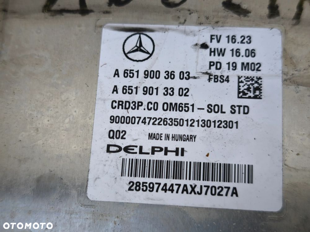 Zestaw startowy Mercedes-Benz Sprinter w907 2.2 651 A6519003603 a9079002404 - 2