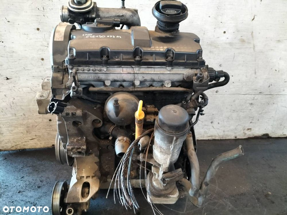 SILNIK DIESEL SŁUPEK + POMPOWTRYSKI GOLF IV 1.9 TDI ATD 038130073AJ - 2