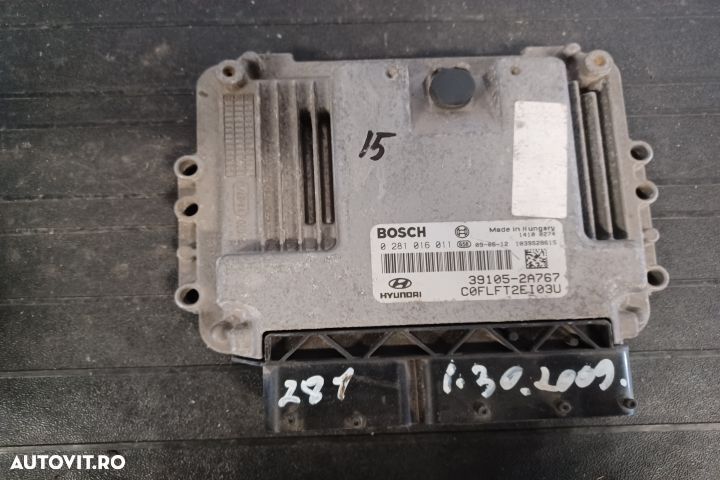 Calculator motor ECU 0281016011 - 1.6 CRDI 0281016011 - 1.6 CRDI Hyun - 1