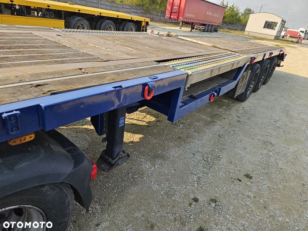 Lag platforma niskopodwoziowa zagłębienia na kombajn, ładowarkę, dźwig, ciągnik siodłowy, 13,5m pokładu - 14