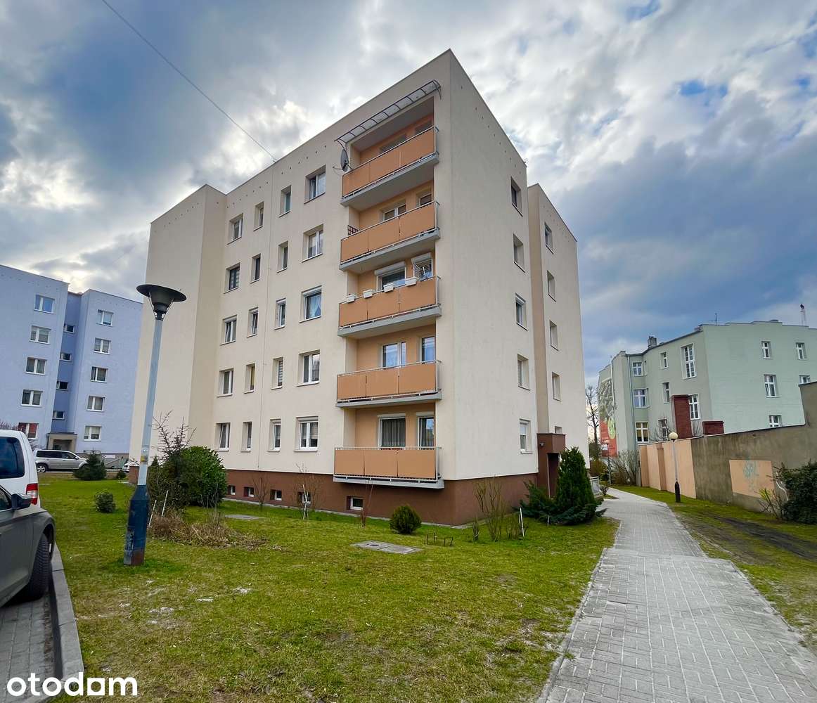 3 pokoje | 60 m² | 1 piętro | duży balkon | centrum | ul. Spółdzielcza