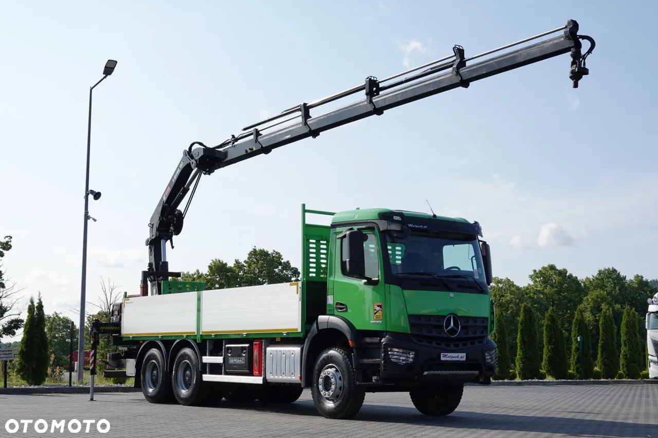 Mercedes-Benz AROCS 2636 / 6x4 / SKRZYNIOWY- 6,5 M / + HDS HIAB 4x wysów: 13 m / EURO 6 / STEROWANIE RADIOWE /OPONY 100 % - 4