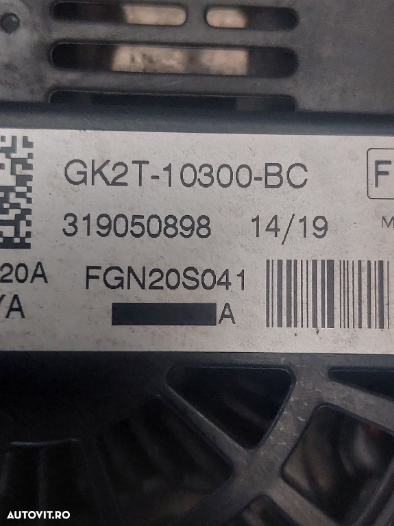 Alternator ford transit custom tourneo 2.0 d ymf6 2014 2015 2016 2017 2018 2019 2020 gk2t10300bc - 4