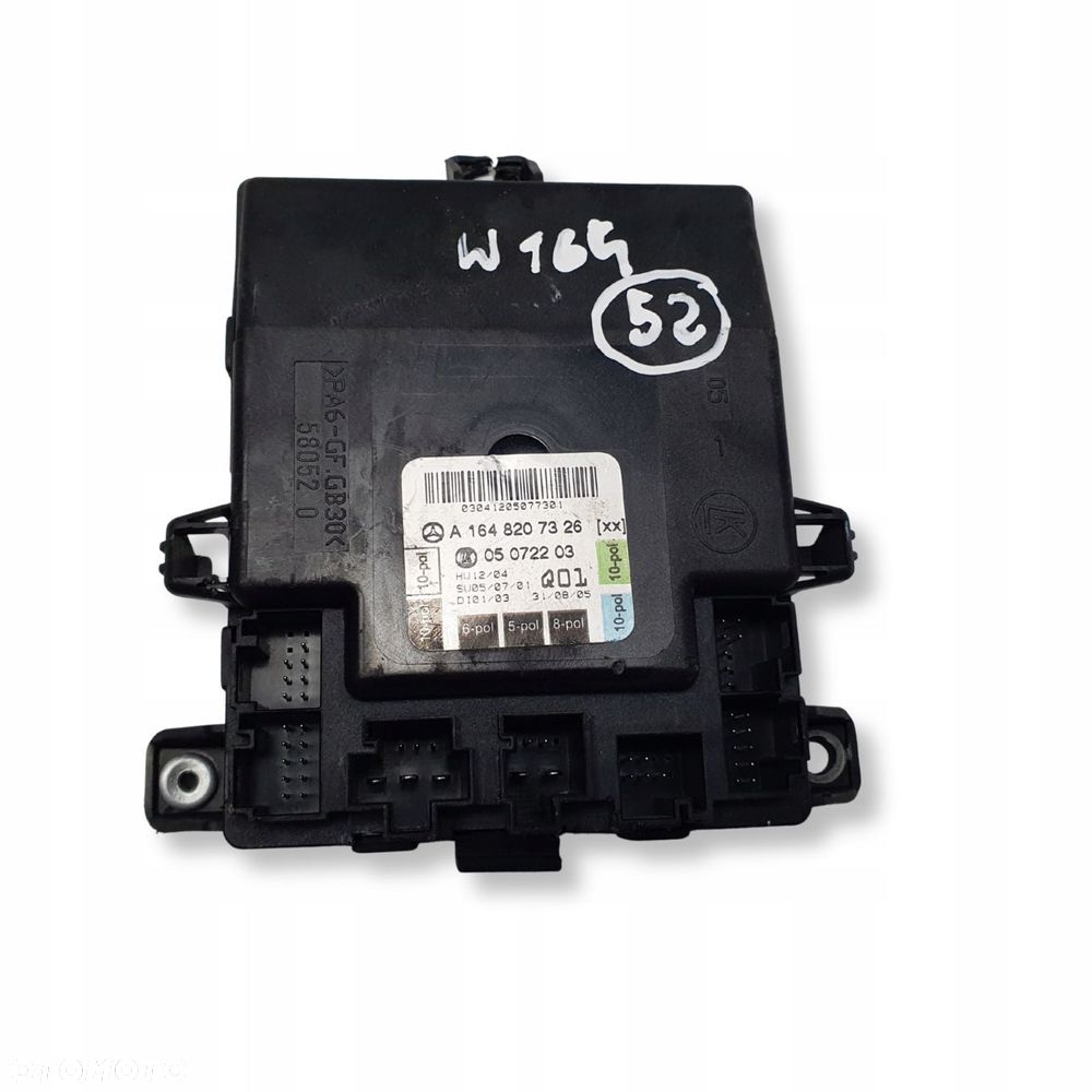 MODUŁ DRZWI Mercedes ML W164 LEWY TYLNY tył A1648207326 sterownik - 1