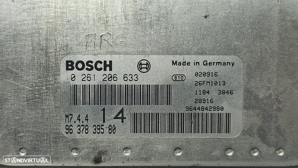 CENTRALINA DO MOTOR UCE CITROEN XSARA PICASSO 1.6 EXCLUSIVE - 8