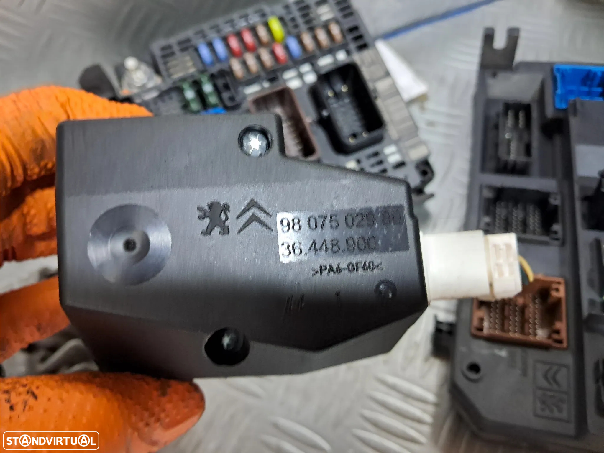 Conjunto Kit chave e mobilizador BSI centralina Citroen C4 Picasso II Peugeot 1.6 HDI - 5
