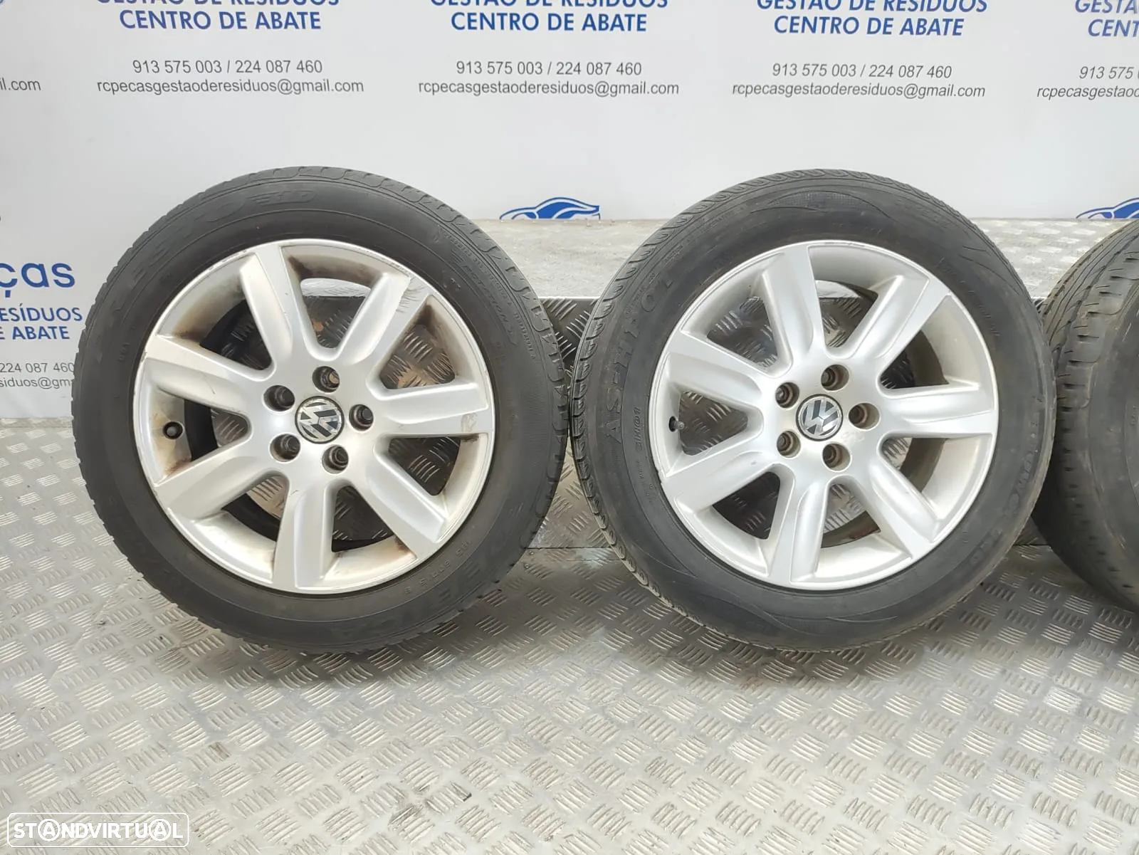 Conjunto Jantes 15 Borbet VW Volkswagen Polo 5 V 6R 6J ET40 5x100 - 4