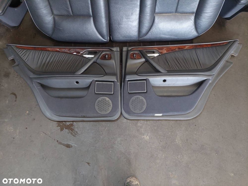 FOTELE KOMPLET LEWY PRAWY KANAPA TYŁ + BOCZKI MERCEDES W210 E KLASA KOMBI - 5