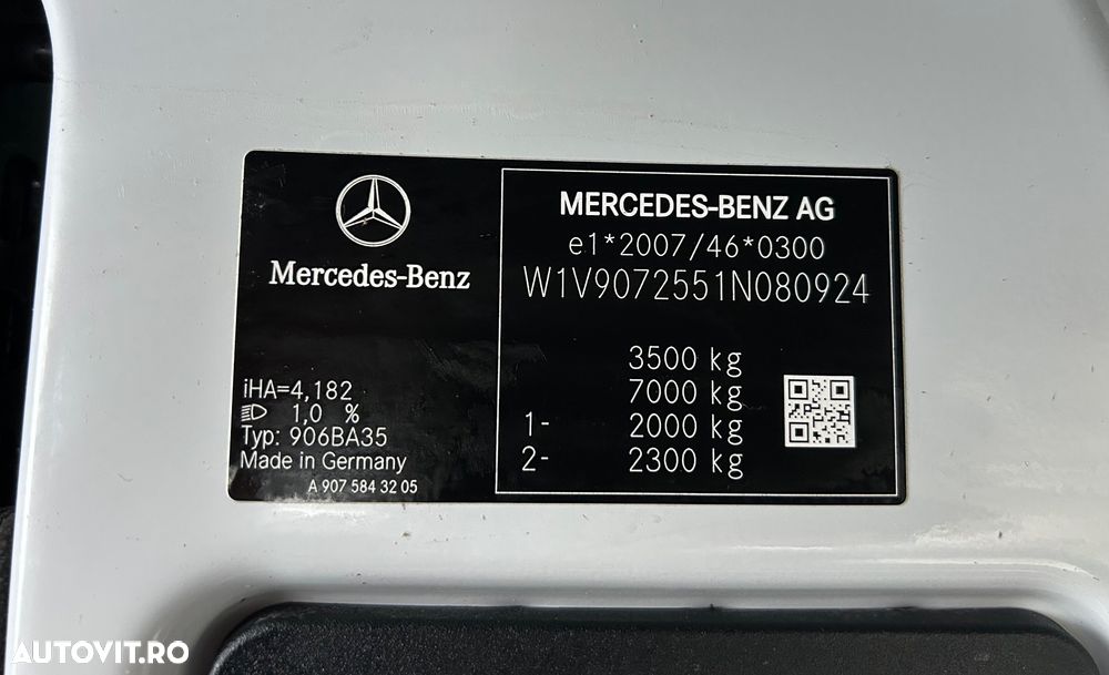 Mercedes-Benz Sprinter DOKA AUTOMAT AXA DUBLA SPATE - 36