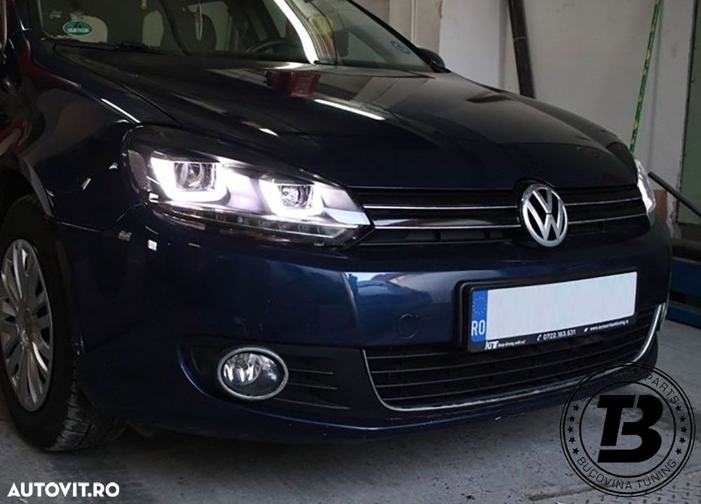 Faruri LED compatibile cu VW Golf 6 VI G7 U Design - 10