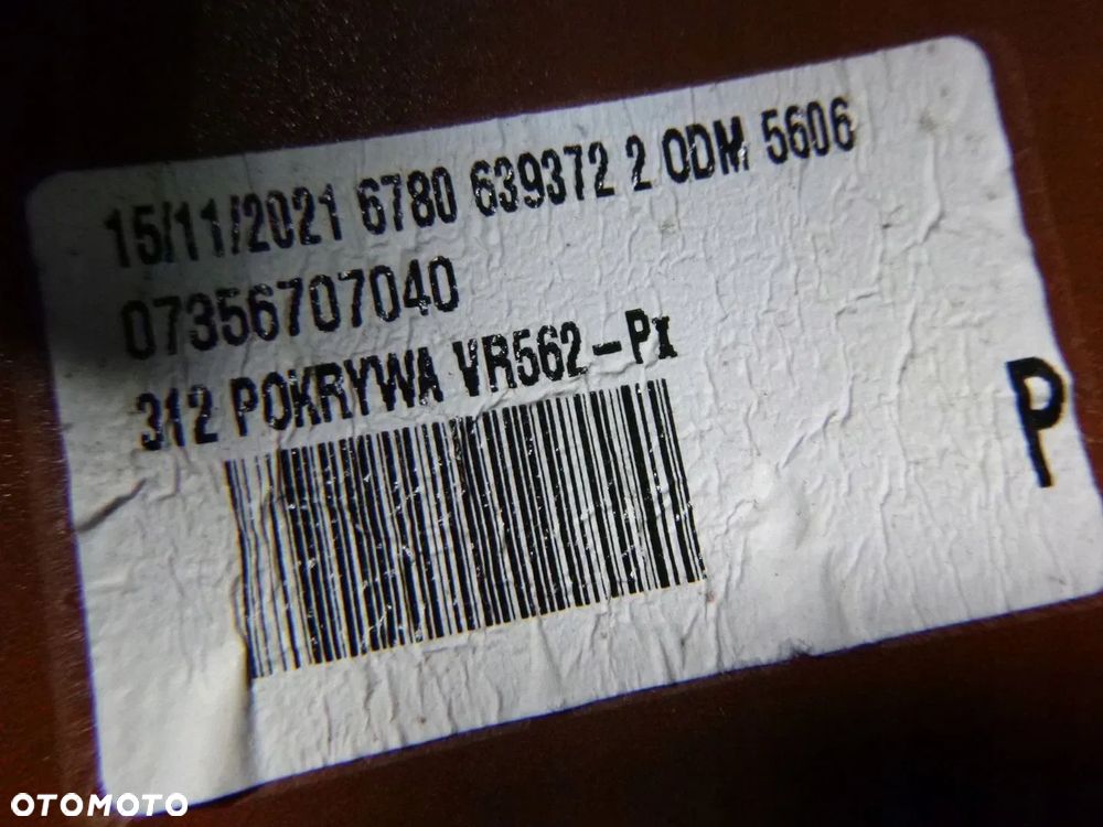 FIAT 500 OSŁONA OBUDOWA NAKŁADKA LUSTERKA PRAWA ORYGINAŁ - 18