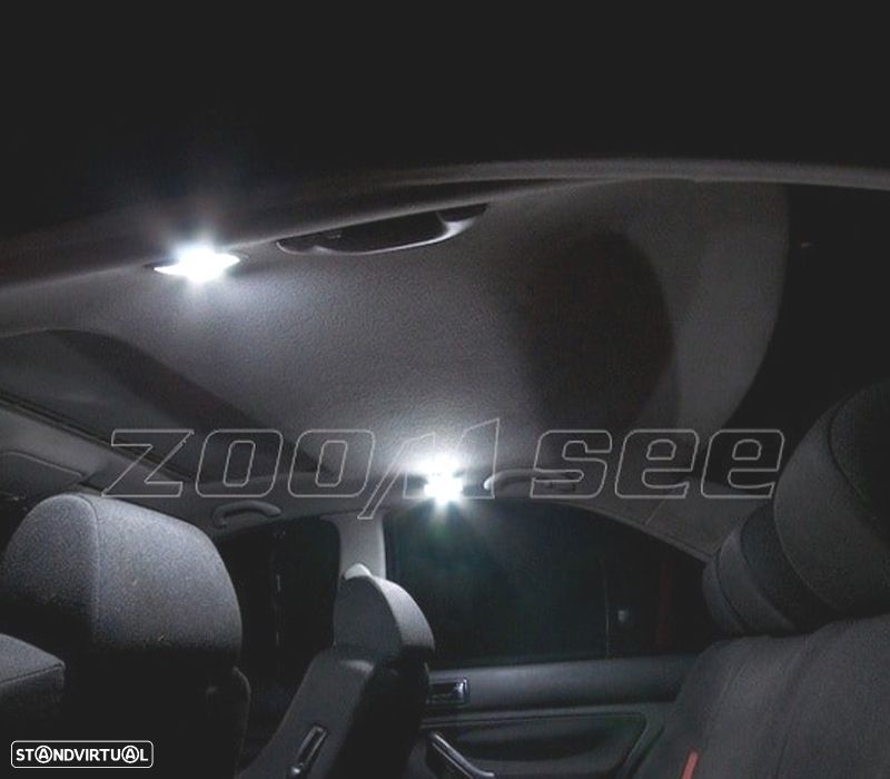 KIT COMPLETO 15 LAMPADAS LED INTERIOR PARA VOLKSWAGEN VW JETTA 4 MK4 MKIV 99-05 - 1