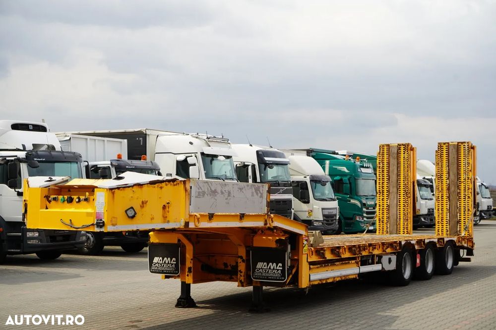 Castera REMORCA AUTO AMC CASTERA / ÎNCĂRCĂTOR JOS / 13,1 M / GAMĂ HIDRAULICĂ / AXĂ DE DIRECȚIE / TROLIU - 3