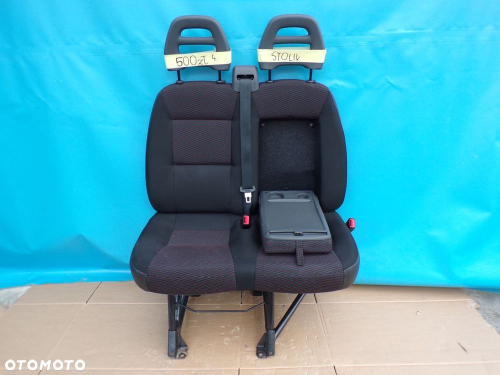 DUCATO BOXER JUMPER 2006- fotel PODWÓJNY KANAPA pasażera prawy ze STOLIKIEM - 2